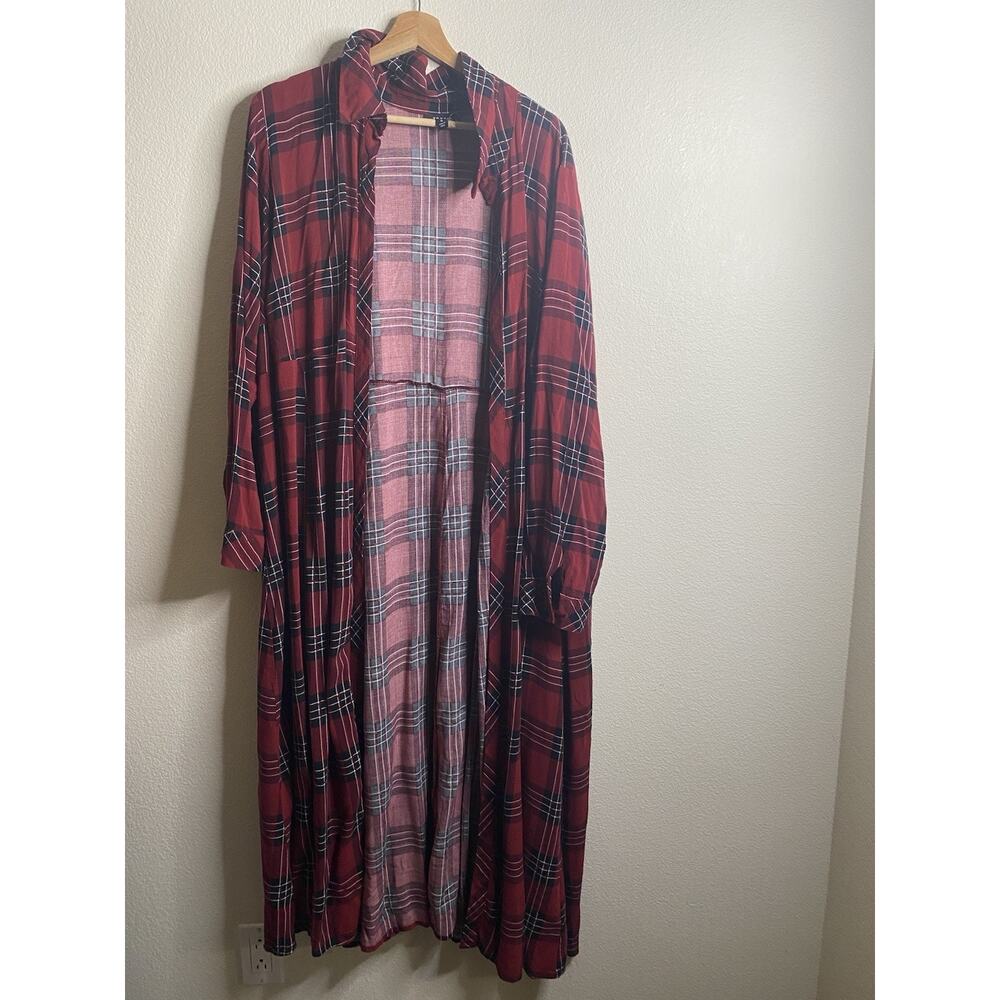 Torrid Duster Top Women’s Size 4X Plaid - Picture 2 of 5